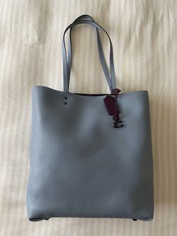 Coach Plaza Tote in Pewter/Bluebell