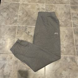 Stussy Sweatpants Joggers - Grey - Size Large