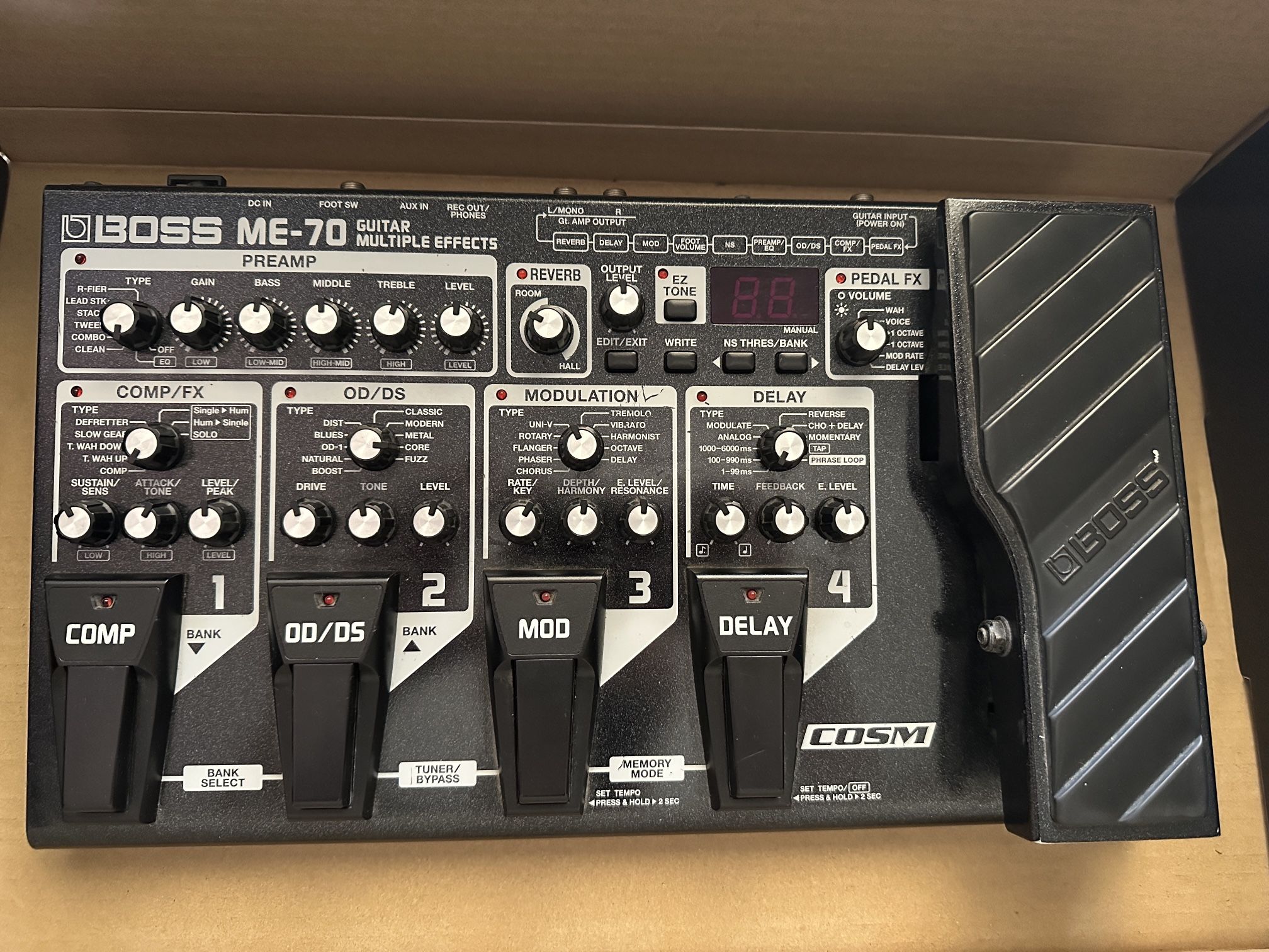 BOSS ME-70 Multi Effect Guitar Processor/Pedal
