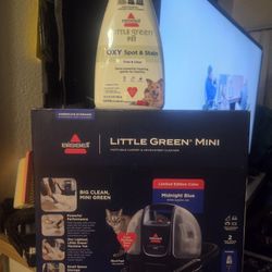 Bissell Mini Carpet Cleaner/ With Bissell Oxy Pet Saop