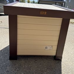 Pet ECOFLEX Outdoor Cat House Shelter, Tan, Pad, and Heating Pad