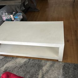 Cream White Coffee Table 
