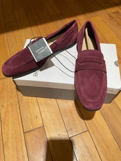 Genuine Suede Penny Loafers