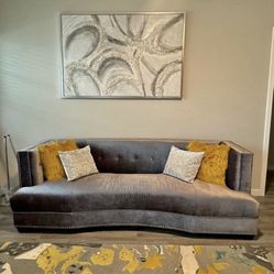 Velvet Modern Sofa