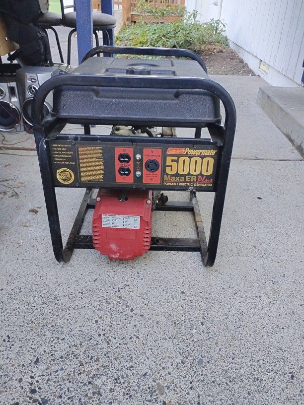 Coleman Power mate 5000 Max ER Plus Portable Electric Generator
