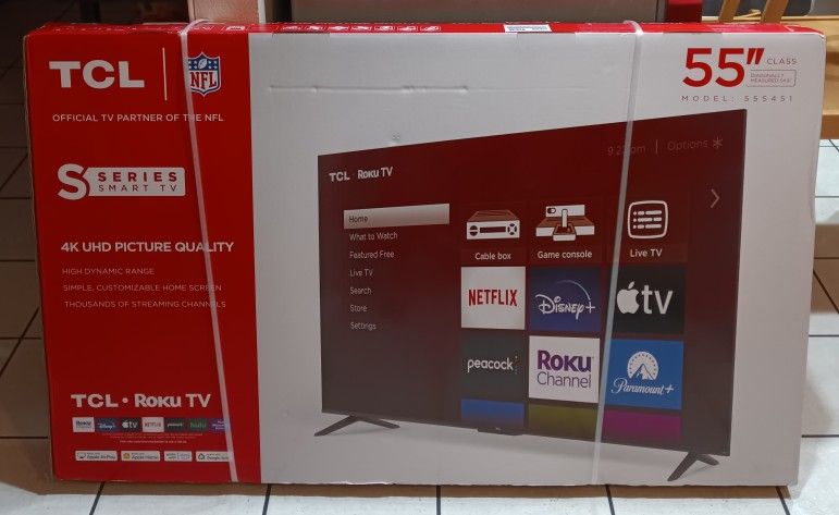 TLC 55 INCHES TV ( BRAND NEW FACTORY SEALED )