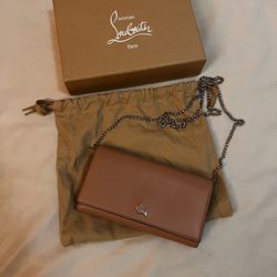 Boudoir Nude Calfskin Chain Wallet