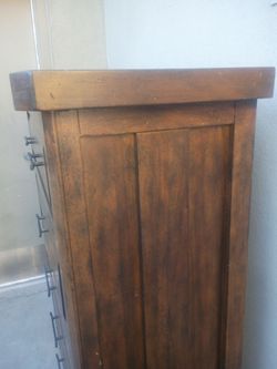 River's edge dresser solid wood 2020 was when it was made it's a really nice dresser all the drawers work everything