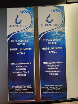 2 GlacialPure GP001 Replacement Water Filter fits Frigidaire & Kenmore - NEW