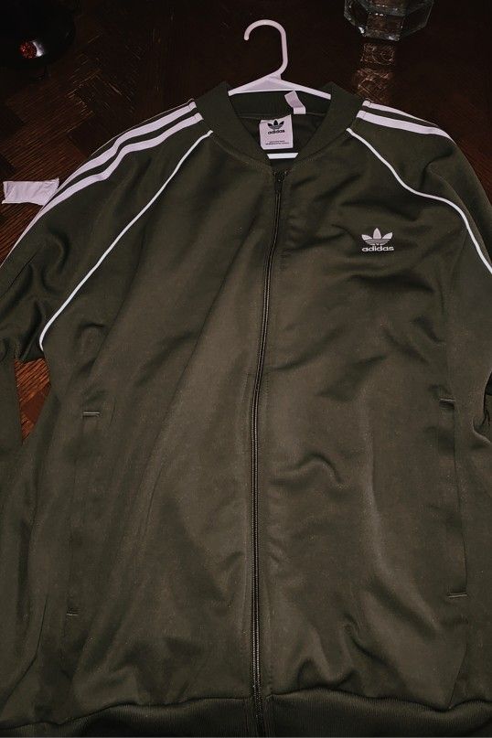 Military Green Adidas Jacket