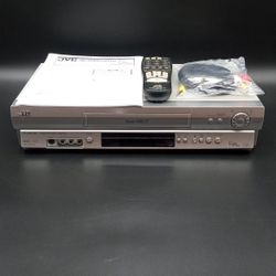 JVC,( Super VHS ET) VCR with Remote, Manual and Cable. This VCR Plays VHS and SVHS Tapes. Works Great!