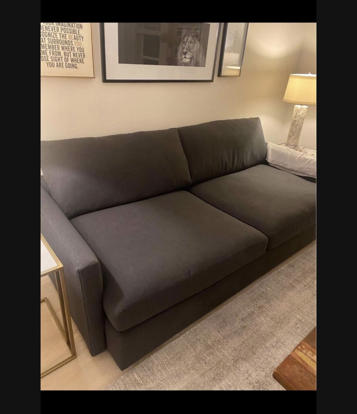 Crate and Barrel Lounge Deep Sofa!!