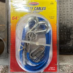 6000 lb. Safety Cables, 64"