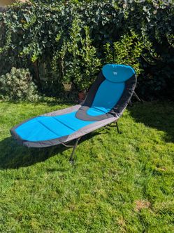 Timber Ridge Folding Lounge Chair Portable Heavy Duty Recliner Camping Cot insulated