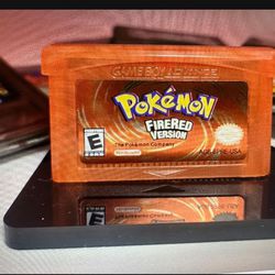 Pokemon Firered Version Gba Game Boy Advance Gba Cart