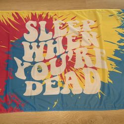 Fun Colorful Tie-Dye Tapestry/Flag