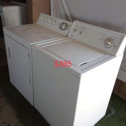 Beautiful GE Washer And Kenmore Gas Dryer.