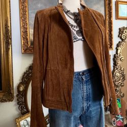 NY & Co Suede Moto Jacket (Medium-Great condition)
