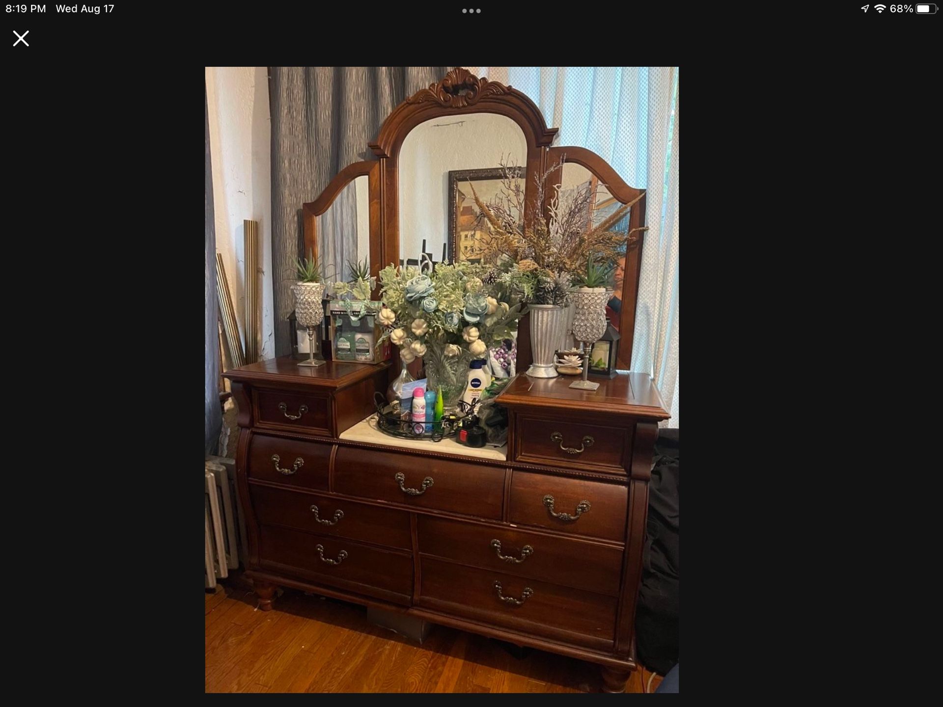 Antique Dresser With Mirror