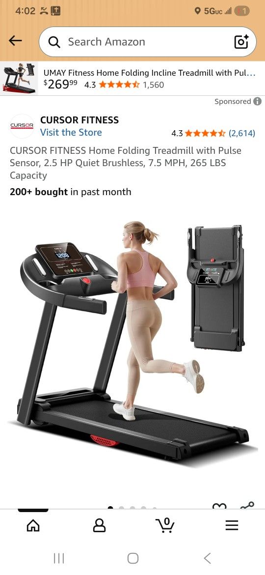 Cursor Treadmill  Hide Away Cursor