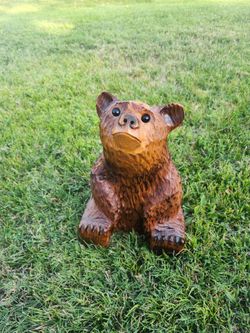 Hand carved bear