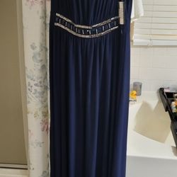 Blue long dress XL