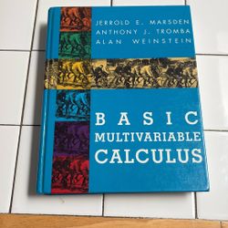 Textbook  Basic Multivariable Calculus 