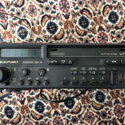 Blaupunkt Toronto SQR 45 car stereo cassette player with BQA 80 amplifier and original metal cage