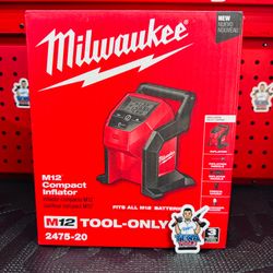 Milwaukee M12 12-Volt Lithium-Ion Cordless Electric Portable Inflator (Tool-Only)