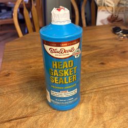Blue Devil Gasket Sealer.