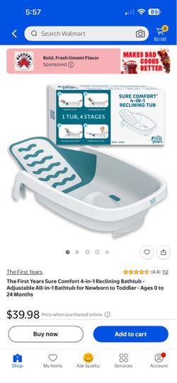 Infant Reclining Bathtub