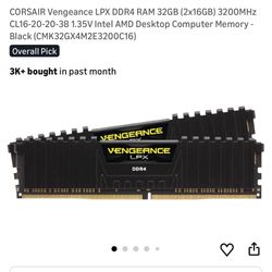32GB DDR4 RAM 3200MHZ