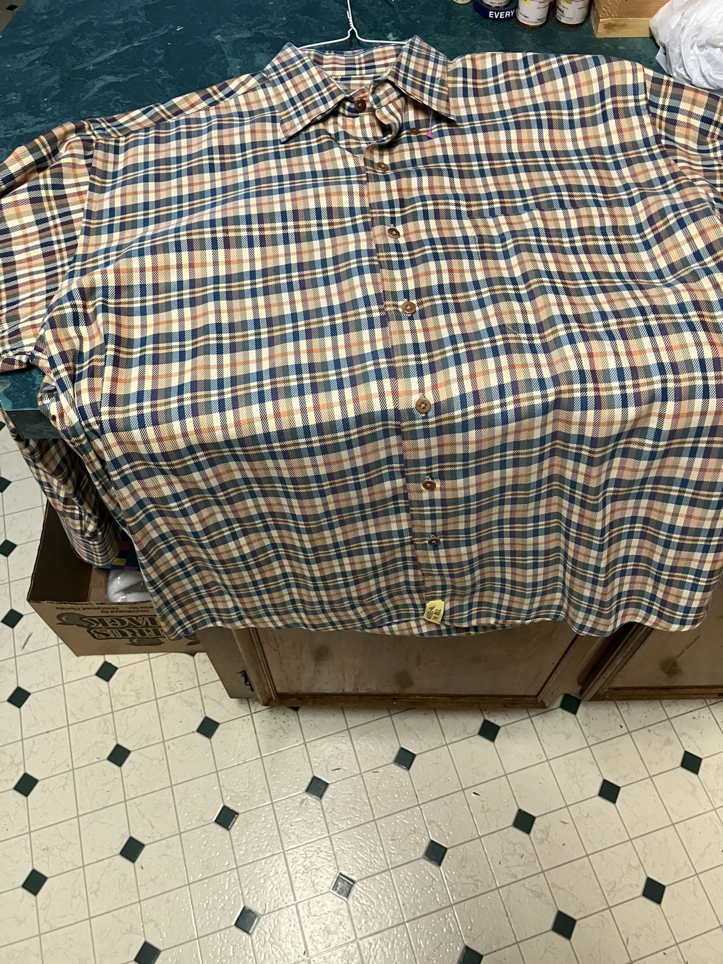 GITMAN BROS Vintage CURSIVE TAG Mens L Plaid Cotton Shirt - Great Nashville