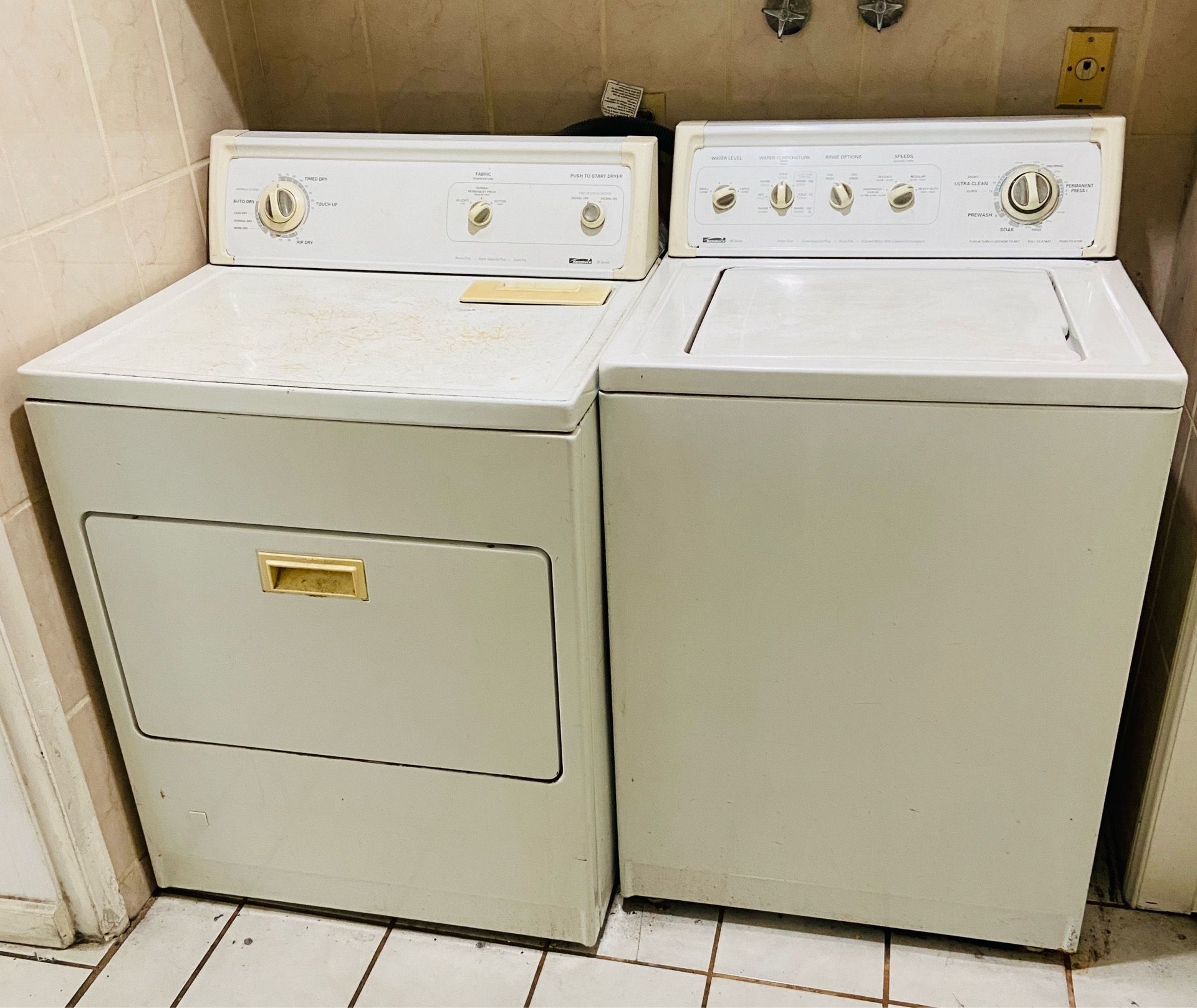 Kenmore 80 Series Washer + Kenmore 70 Series Dryer