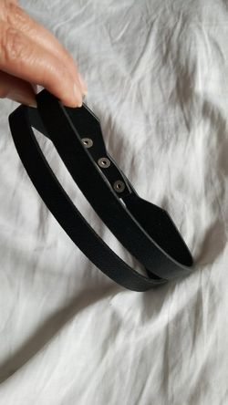 Black leather necklace/choker