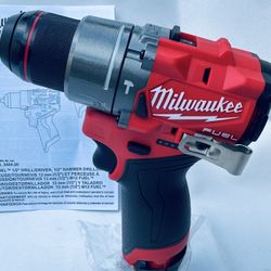 Milwaukee M12 FUEL 12V Lithium-Ion Brushless Cordless 1/2 in. Hammer Drill (Tool-Only)