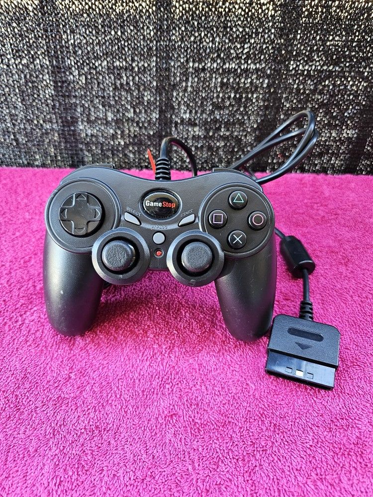 GameStop Playstation 2 PS2 Wired Black Controller