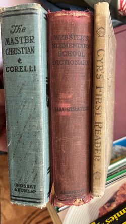 Lot of 3 Antique Hardcover Books