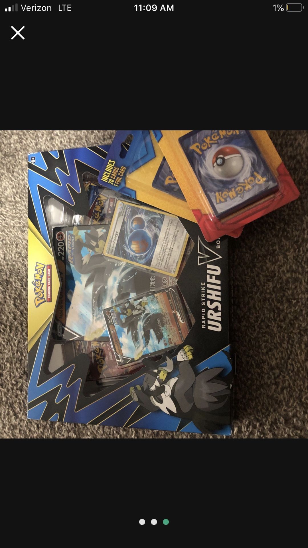Pokemon Urshifu Box + 2 Mystery Holo Packs 