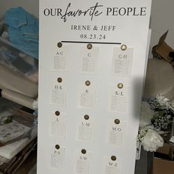 Seating Chart Board 