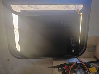 Window digital AC unit  and stand up fan