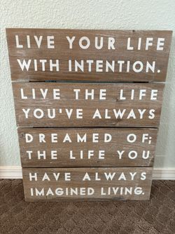 16”x20” Like BRAND NEW Wood Sign
