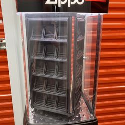Rotating Countertop Zippo Display Case - Holds 60