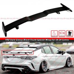 18-24 Toyota Camry TRD Style Gloss Black Trunk Wing
