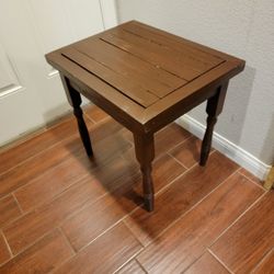 17x23 Real Wooden Furniture Heavy Sturdy Sofa End Table 