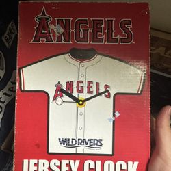 California Angels Baseball Jersey Clock 