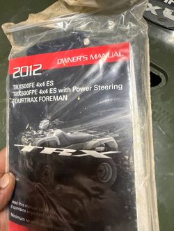 Lost title 2012 Honda foreman 4 x 4 520cc