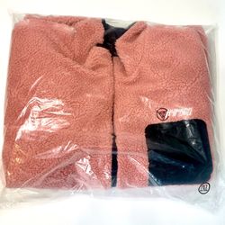 2XL - Hypland x One Piece Do Flamingo Reversible Fleece Sherpa 