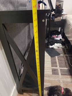 Black Farmhouse X-Panel Cabinet