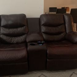 Double Recliner Sofa And Loveseat   ( Reclining)